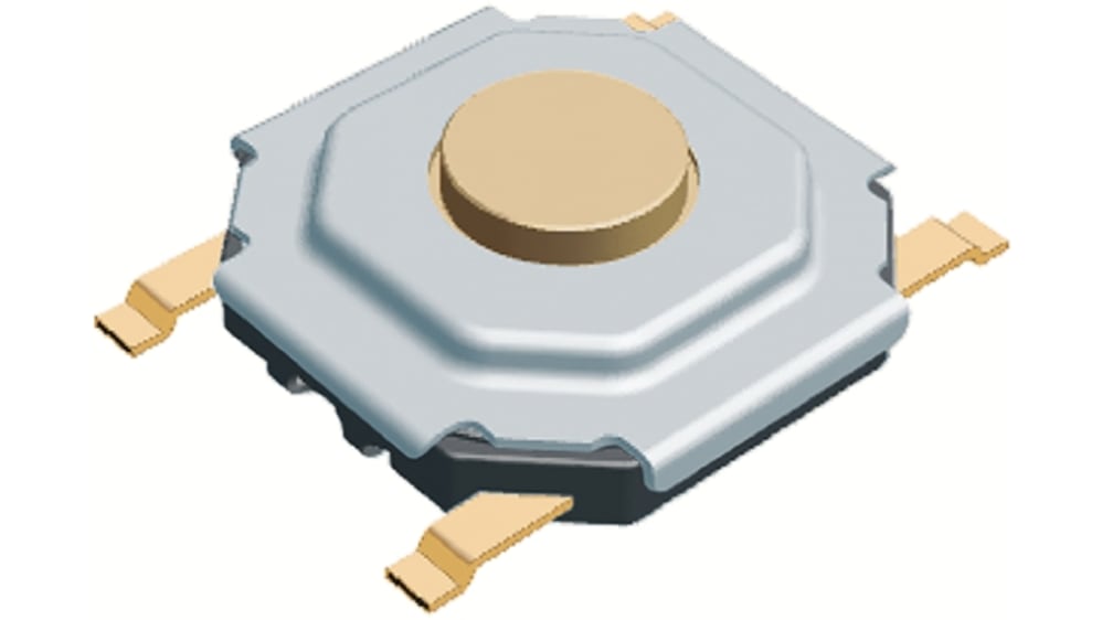 タクト出品 SKQGAB | Alps Alpine ボタン タクタイルスイッチ, 1.57 N, 50 mA @ 12