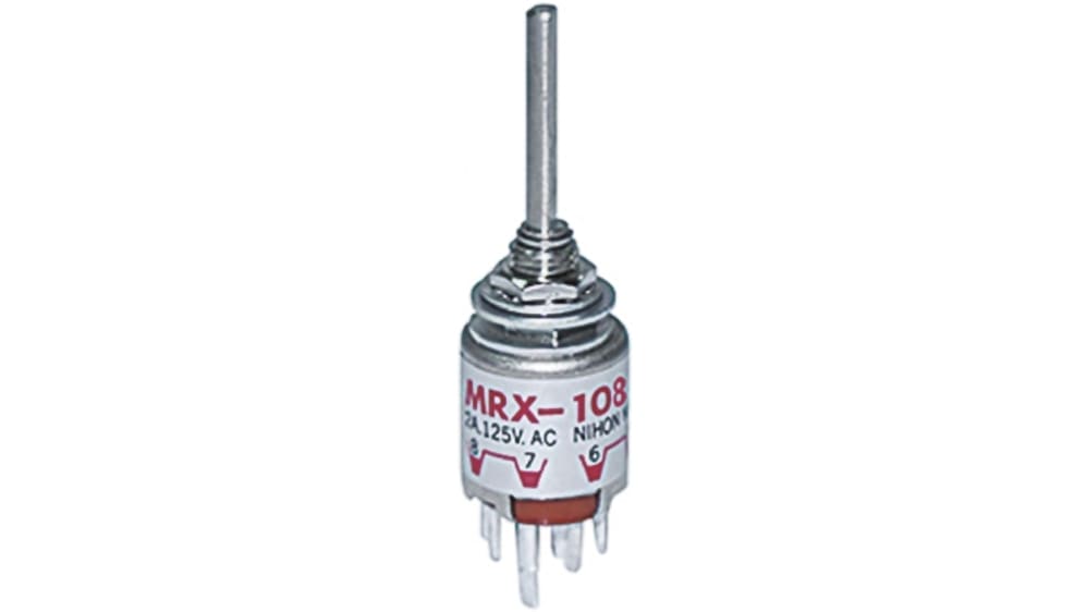 NKK Switches ロータリスイッチ,7極, PCB MRX-108 | RS NKK Switches ロータリスイッチ,7極, PCB MRX-108 | RS
