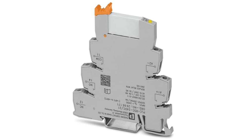 Phoenix Contact PLC-RSC-24DC/21 Interface Relais, 18.5V / 24V dc 24V dc, 1-poliger  Wechsler DIN-Schienen 250V ac/dc