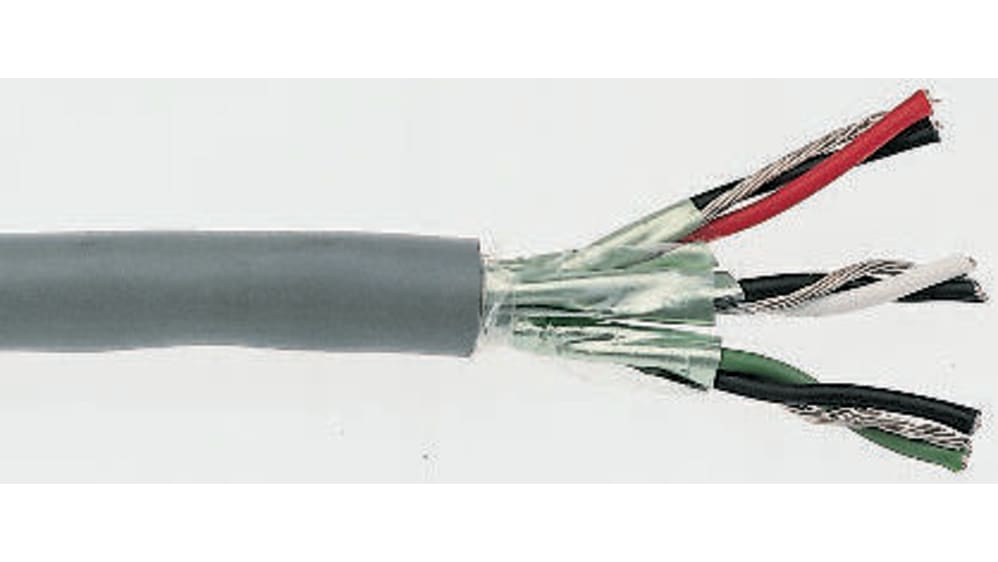 RS PRO マルチコア データケーブル, 3ペア, 6芯, 22, 遮蔽, 100m | RS