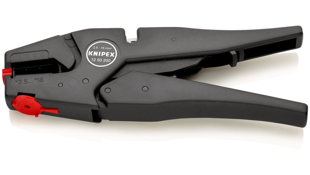 Knipex 12 200 Series wire stripper, 2.5 mm² Min, 16 mm² Max, 200 | RS
