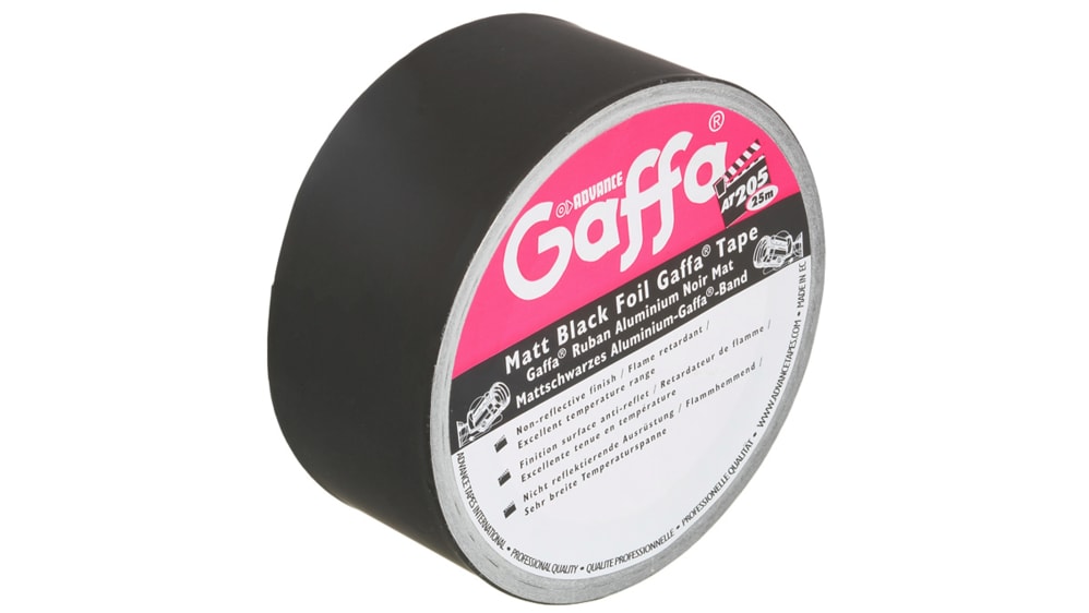 Scotch Gaffer Advance Tapes AT205 Noir Mat 0.09mm x 50mm x 25m