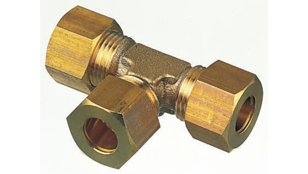 8MM BRASS COMPRESSION Fittings-Straight Elbow ,tee,plumbing,copper pipe,job  lot £7.42 - PicClick UK