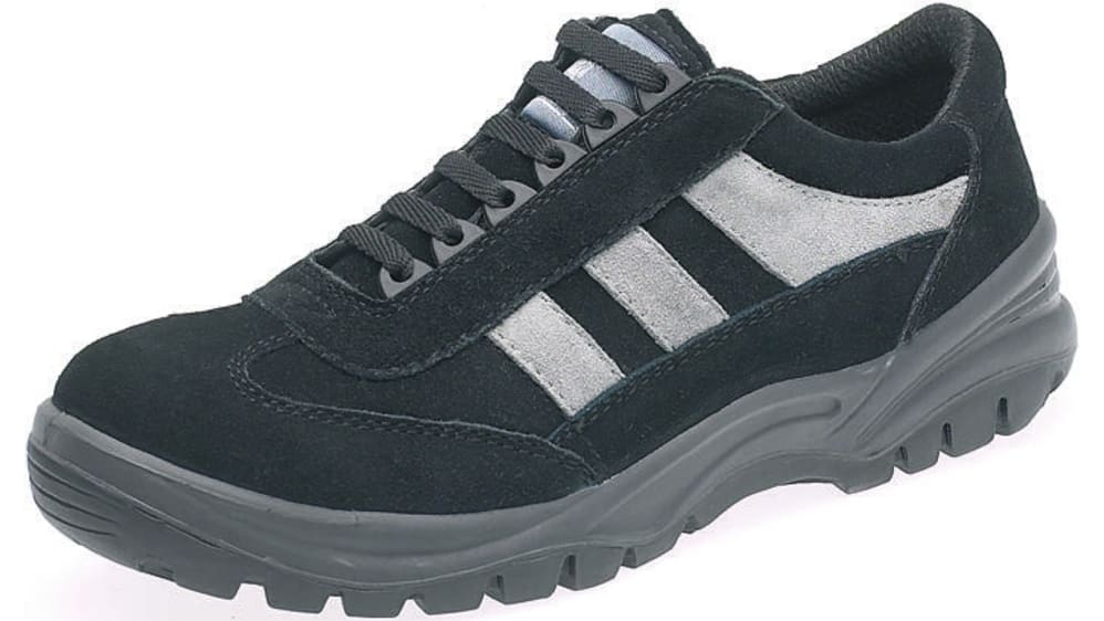 Tuskers Black Safety Shoes