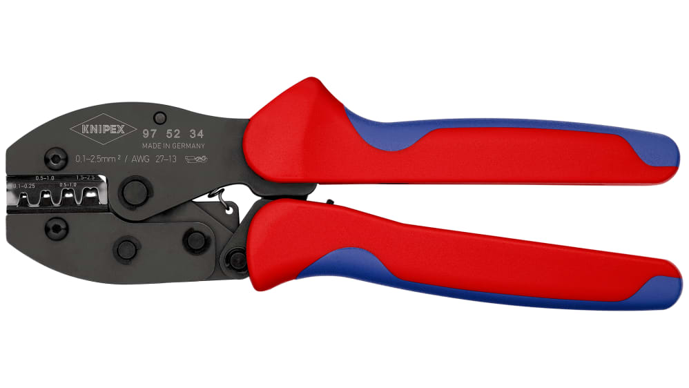 Knipex 圧着工具 非絶縁オープンバレル端子, 97 52 34 | RS