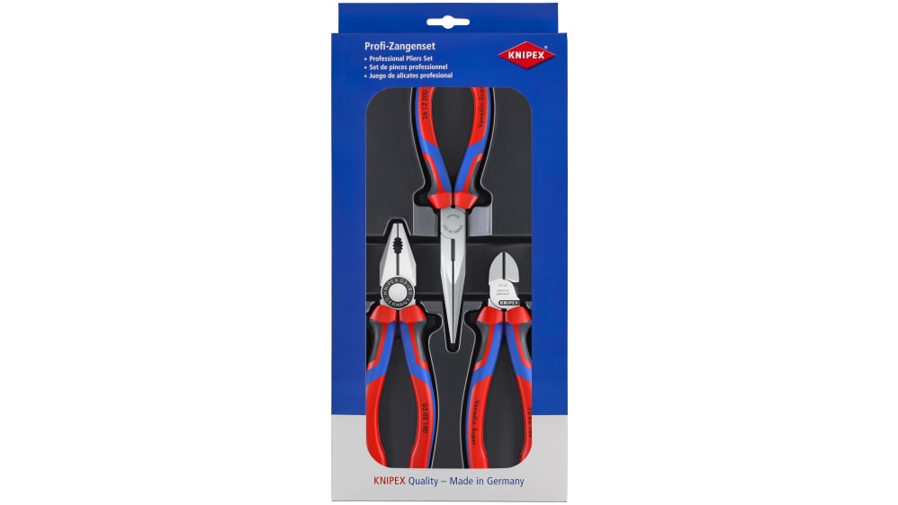 Knipex プライヤセット プライヤー 3個 00 20 11 | RS