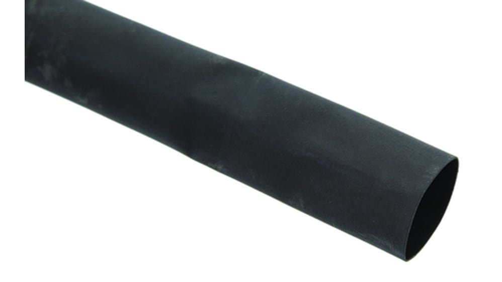 HellermannTyton 308-30600 Gaine thermorétractable sans colle noir 6 mm