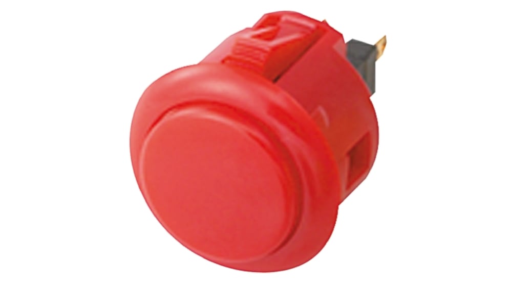 三和電子 押しボタンスイッチ, パネルマウント, SPST, OBSF-24-R | RS