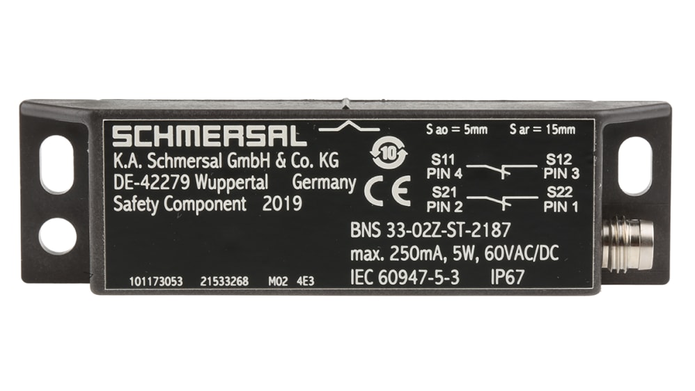 Schmersal 安全スイッチ BNS33 マグネット プラスチック BNS 33-02Z-ST