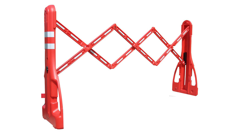 Barrière sécurité RS PRO en Polypropylène Rouge, blanc, larg. 400mm x Haut.  1000mm