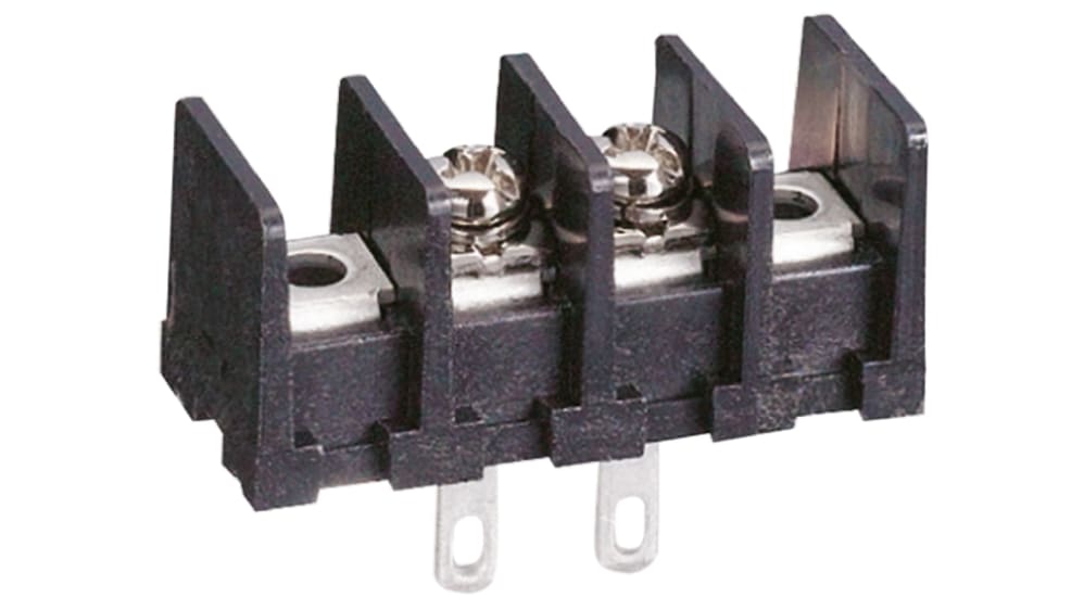ML-40-S1AXF-2P | サトーパーツ バリア端子台, 1 列, 2 極, 10A ML-40-S1AXF-2P | サトーパーツ バリア端子台, 1 列, 2 極, 10A