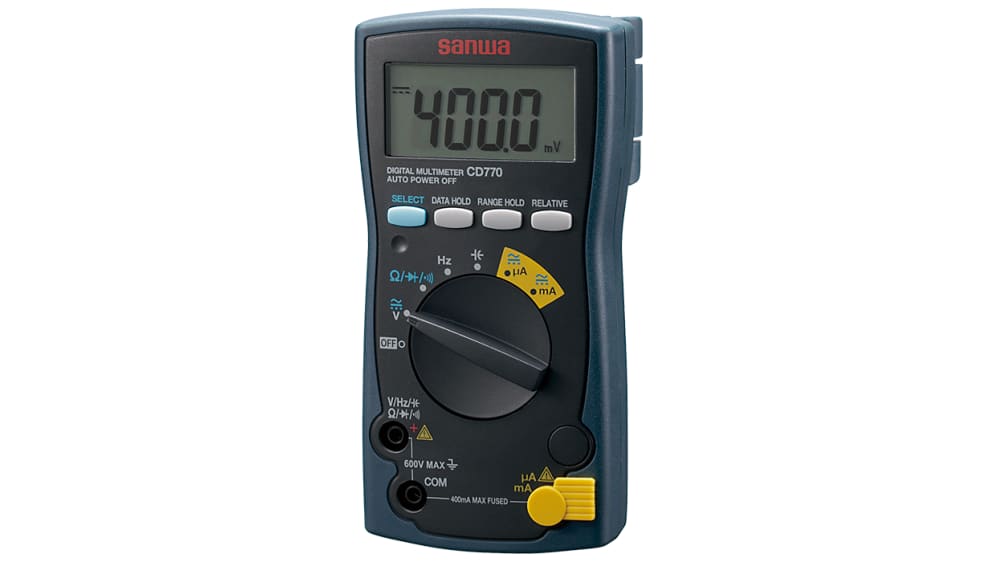 Sanwa Electric Instruments デジタルマルチメータ, 分解能:0.1 Sanwa Electric Instruments デジタルマルチメータ, 分解能:0.1