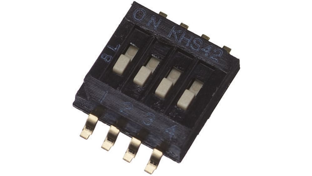 KHS82C | OTAX 8 極 ディップスイッチ, スライド, 8P, PCB | RS