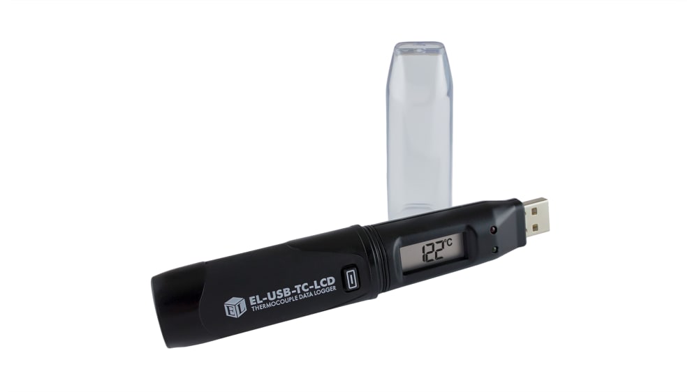 Lascar EL-USB-TC-LCD J, K, Termoelement føler 1 Input kanaler | RS