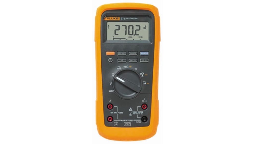 Fluke 27-II  Fluke 27 Handheld Digital Multimeter, True RMS, 10A