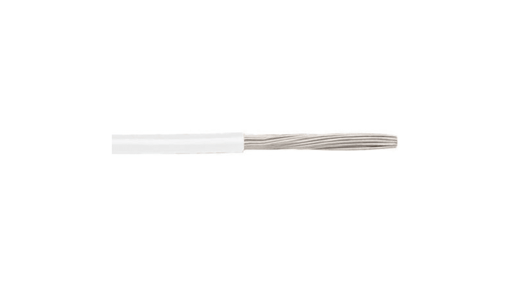 6710 WH001  Alpha Wire EcoWire Series White 0.08 mm² Hook Up Wire