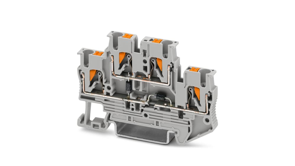 3211430 | Phoenix Contact PTTB 2.5-2DIO/O-UL/UR-UL Series Grey