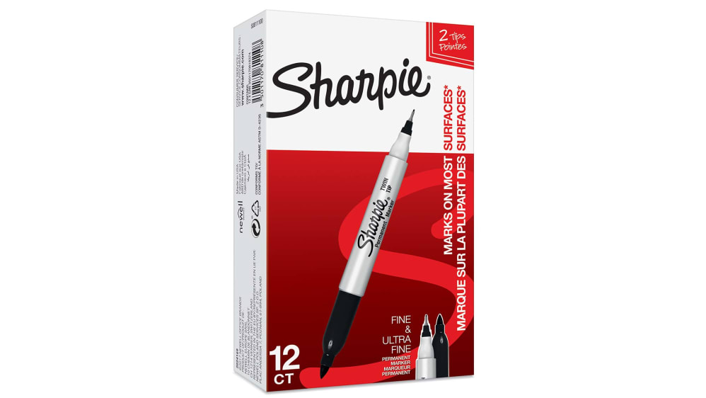 S0811100, Sharpie Extra Fine Tip Black Marker Pen