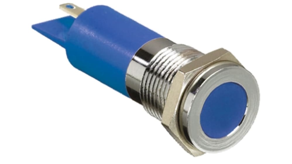 RS PRO パイロットランプ, 220V ac, 青, 実装ホールサイズ:14mm | RS