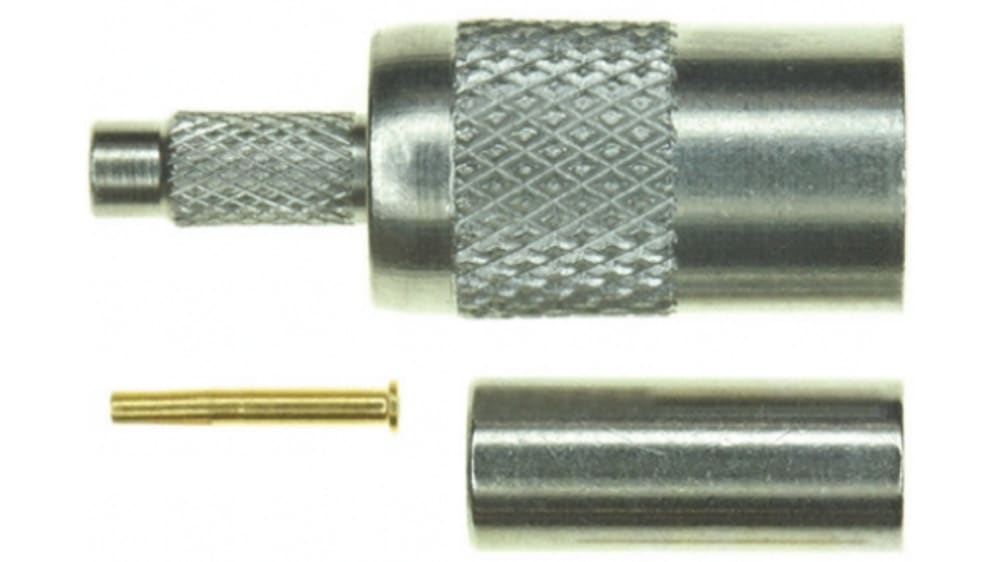 TE Connectivity 同軸コネクタ プラグ ケーブルマウント SMB