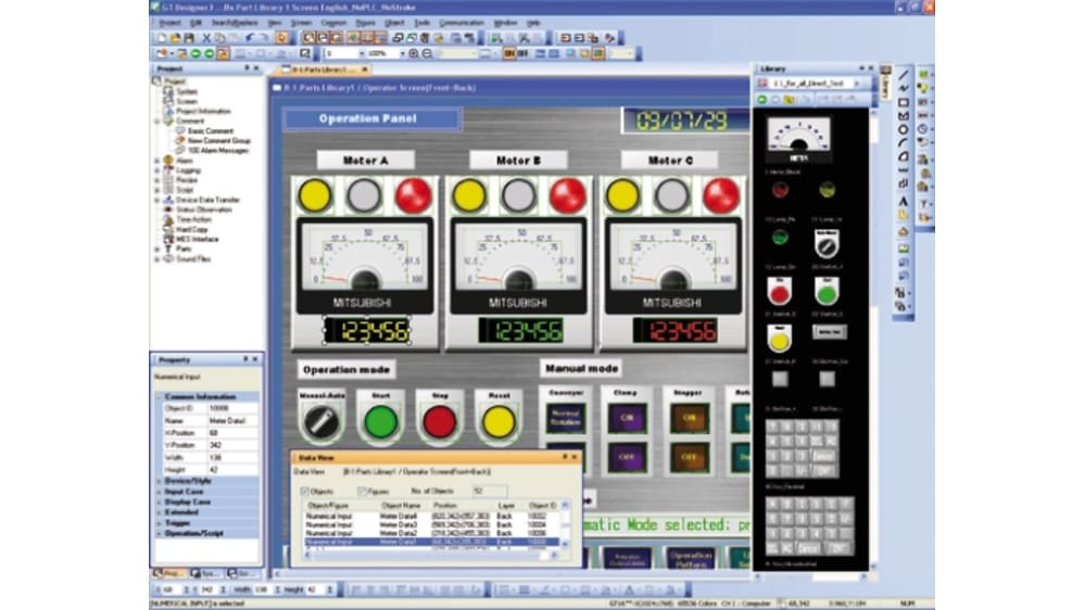GT Works3 V01-2L0C-E | Mitsubishi Electric GOT Series PLC