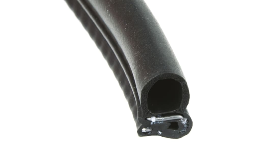 RS PRO Türdichtung, Typ , EPDM, Schwarz, B. 16mm, H. 25 mm, L. 20m