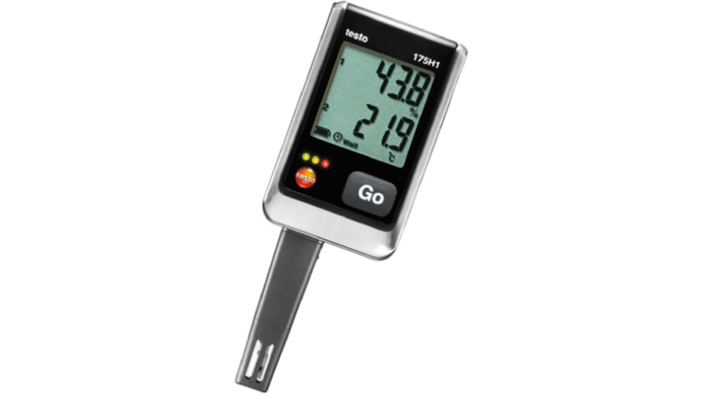 Testo データロガー 175-H1 温度及び湿度, 測定パラメータ：温度, 湿度
