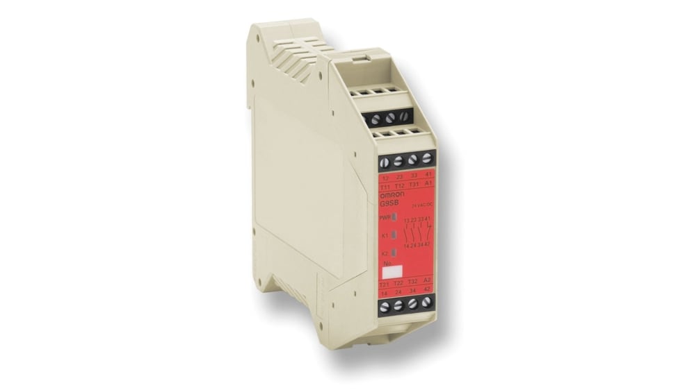 オムロン セーフティリレー, 24V dc, 安全接点:3, 緊急停止 オムロン セーフティリレー, 24V dc, 安全接点:3, 緊急停止