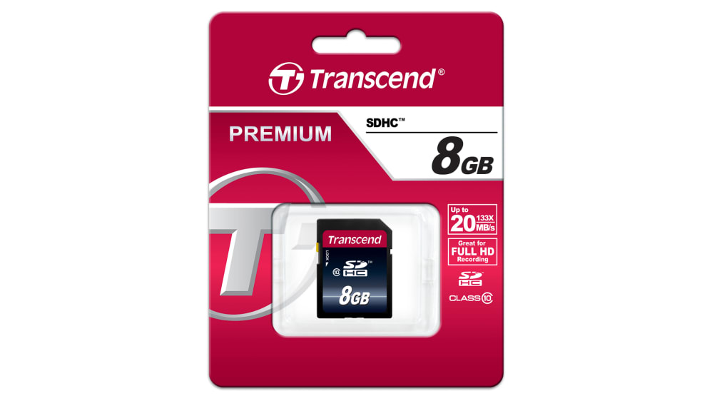 Transcend SDカードSDHC,容量：8 GB MLCTS8GSDHC10 | RS