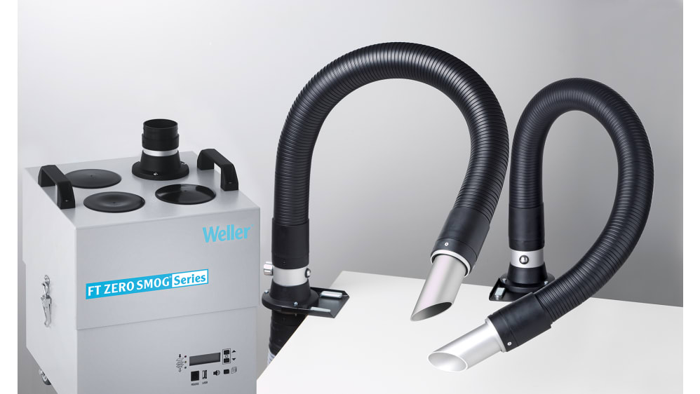 Aspiratore fumi di saldatura Weller, 230V ca, 275W, 230m³/h max, pre-filtro  F7, rumore 48dB(A)