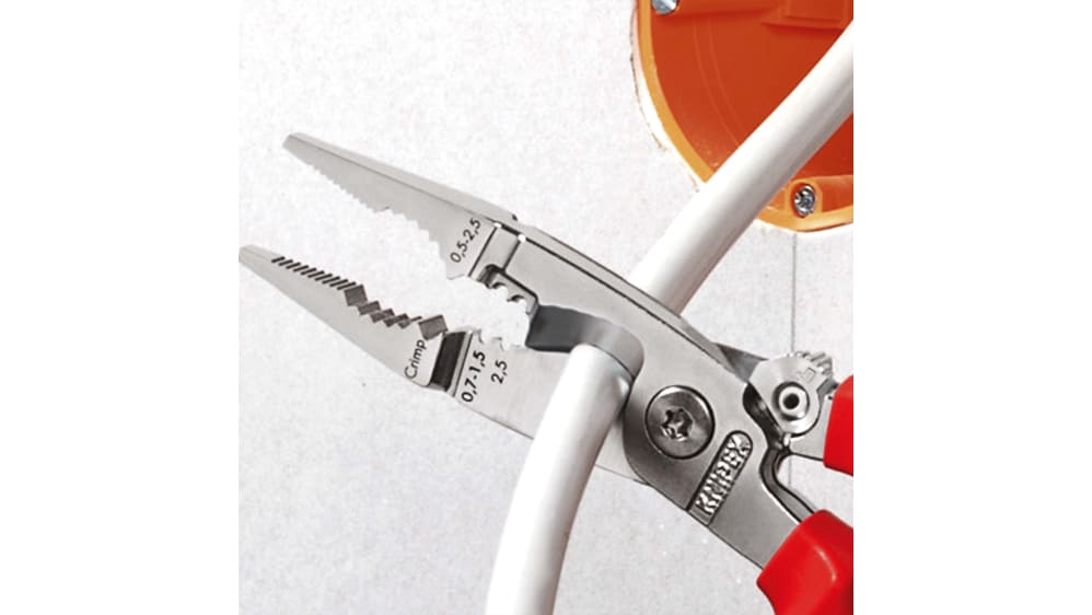 13 86 200 | Knipex Combination Pliers, 200 mm Overall, Straight