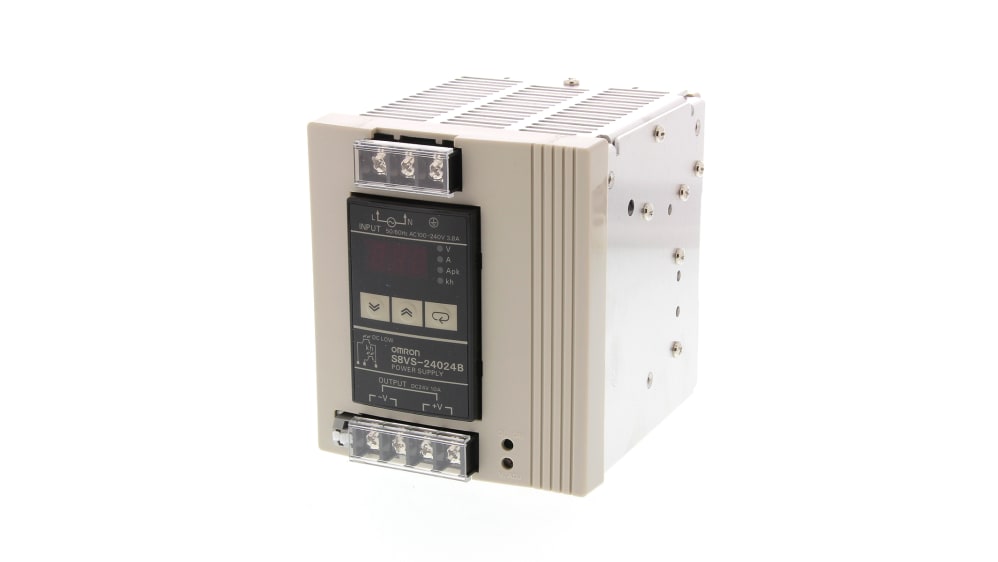 S8VS-24024AP | Omron S8VS DINレール電源 10 A 264V ac 24V dc 240 W | RS