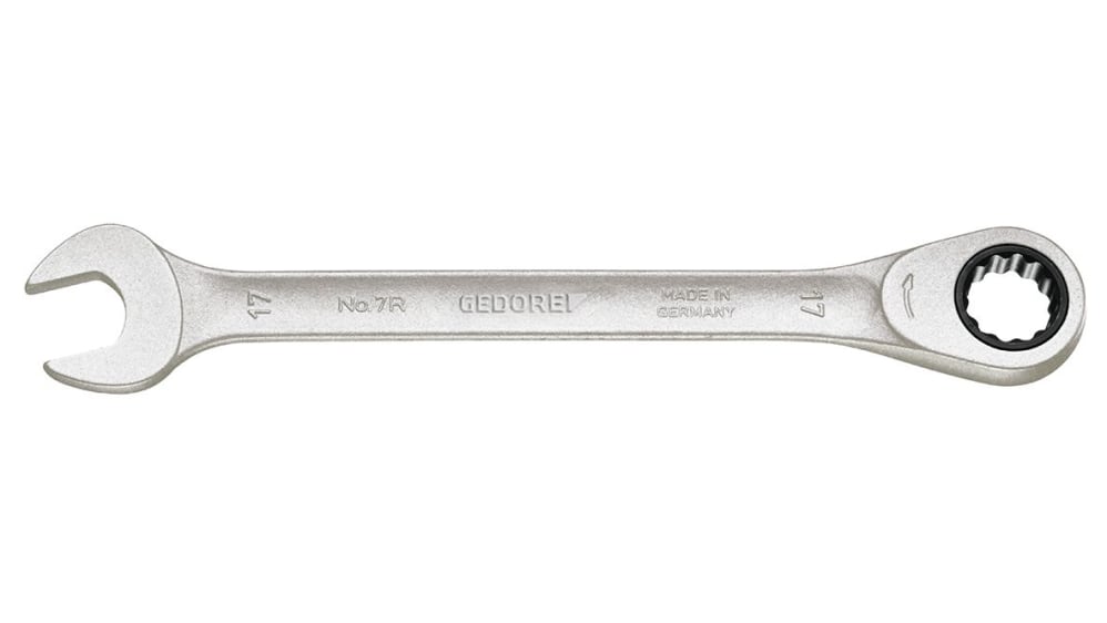 R 15 Gedore Combination Ratchet Spanner, 15mm, Metric, Double