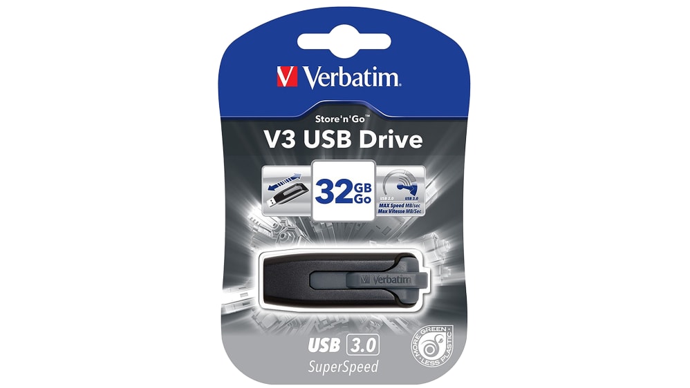 Verbatim Verbatim バーベイタム USBメモリ 256GB ノック式 スライドタイプ USB3.0対応 USBV256GVZ2