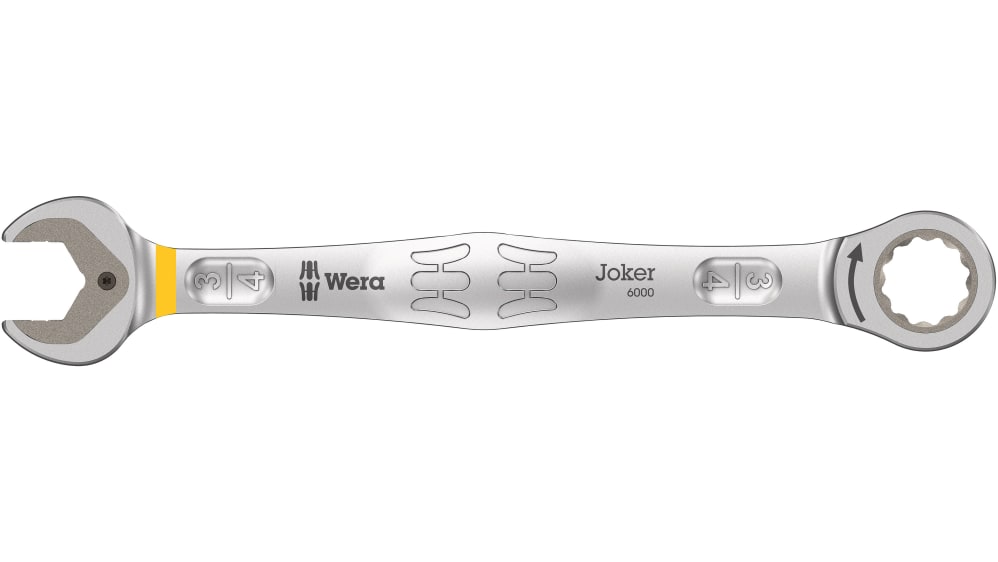 WERA Joker Metric & Imperial Combination Ratchet Open End Ring Spanner All  Sizes