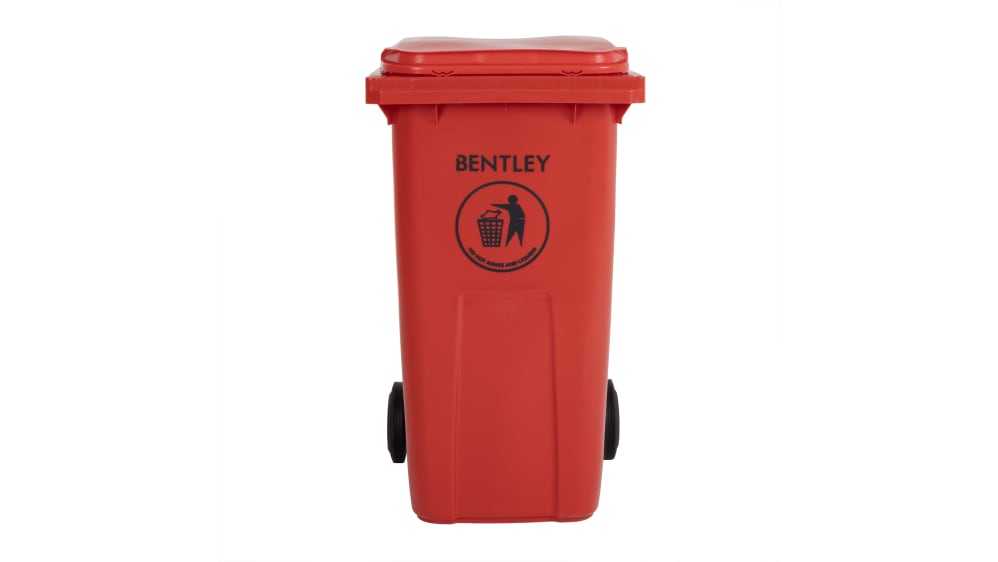 Red Recycling Bin