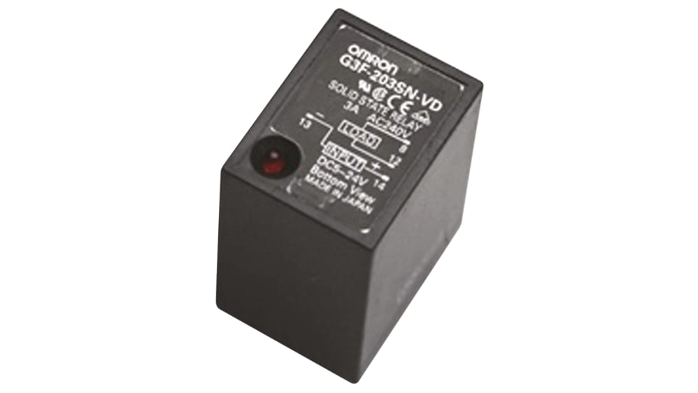 オムロン ソリッドステートリレー, 3 A, 240 V ac, プラグイン オムロン ソリッドステートリレー, 3 A, 240 V ac, プラグイン