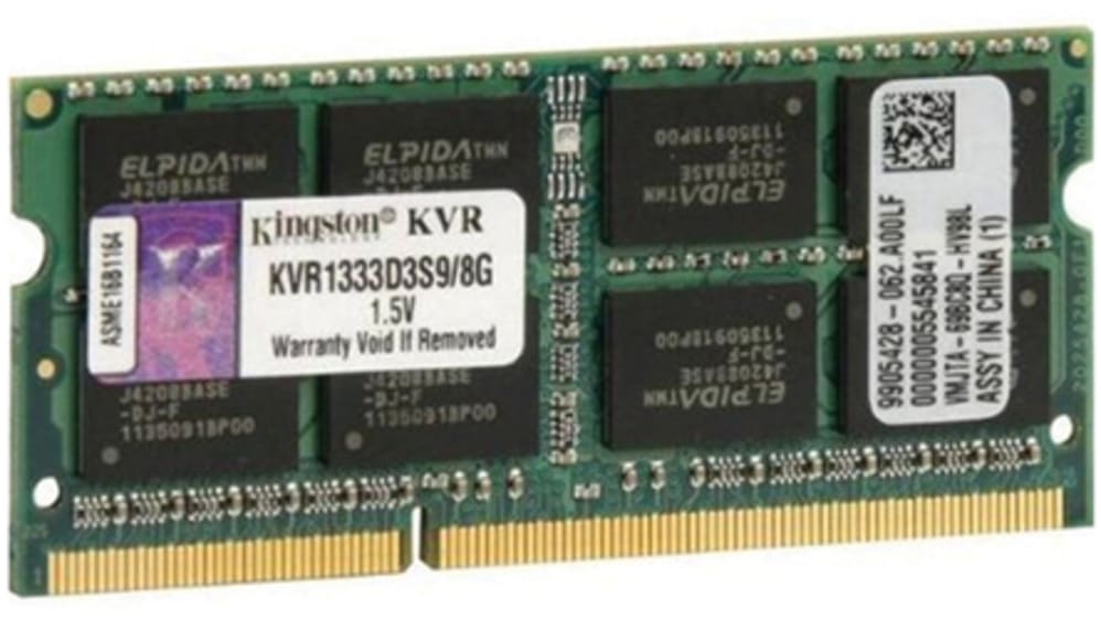 Kingston GB DDR3 Laptop RAM, 1333MHz, SODIMM,