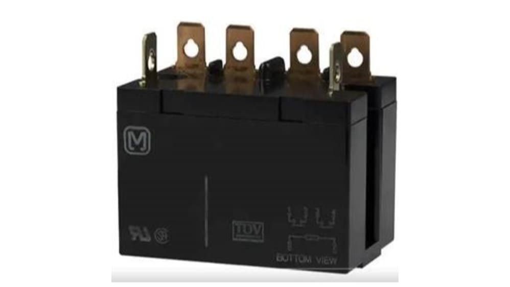 HE2AN-DC24V | Panasonic パワーリレー, 24V dc, DPST, 25A HE2AN-DC24V | Panasonic パワーリレー, 24V dc, DPST, 25A