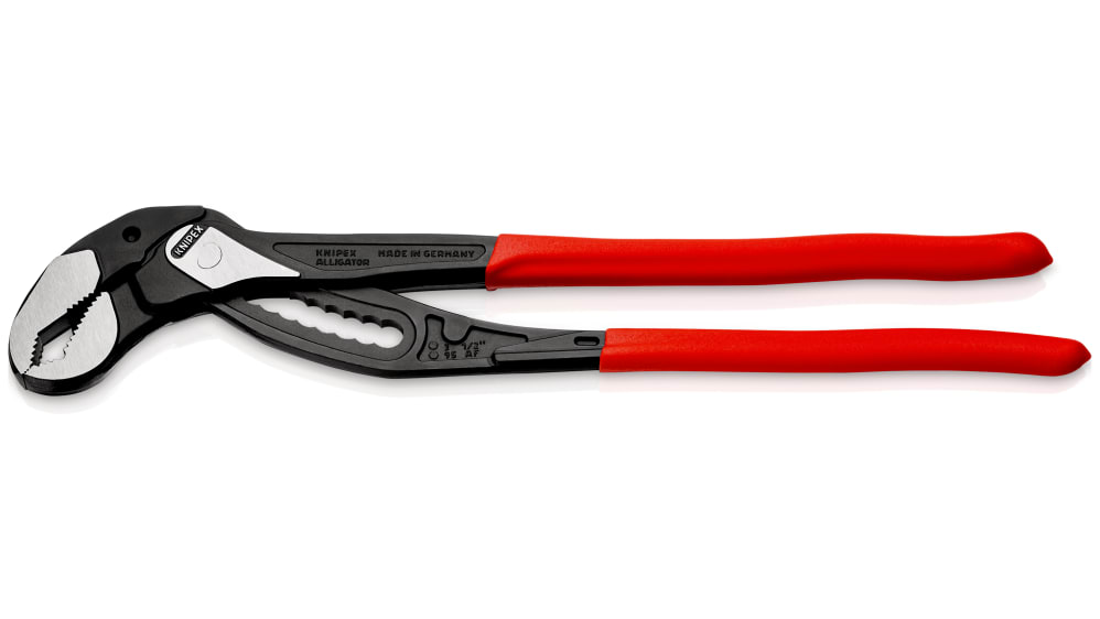 88 01 400, Alicates de pico de loro Plana, Recta Knipex, mordaza de 95mm,  long. total 400 mm