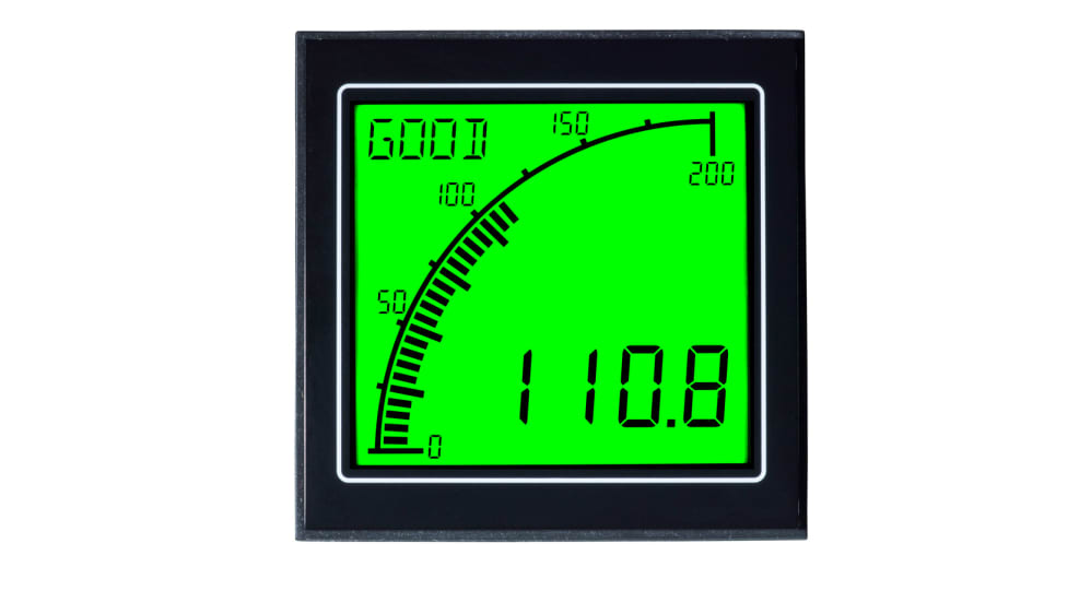 Amperímetro digital de panel AC Trumeter, 0,5%, dim. 68mm x 68mm