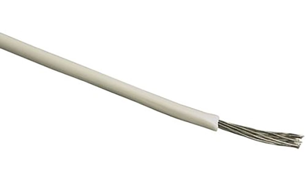 RS PRO White 16 mm Hook Up Wire 6 AWG 126 0.4 mm 100m PVC Insulation