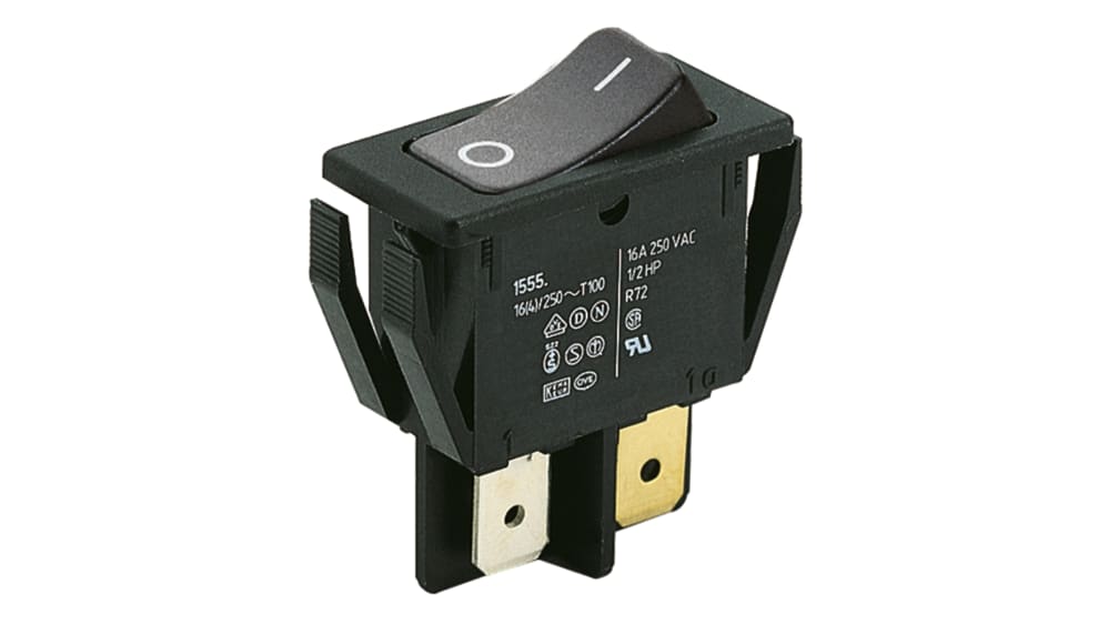 01552.3602-00 | Marquardt ロッカースイッチ, オン-オフ, DPST On
