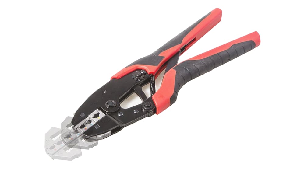 RS PRO Hand Ratcheting Crimp Tool for Insulated Spade Connectors, 0,75 →  6mm² Wire