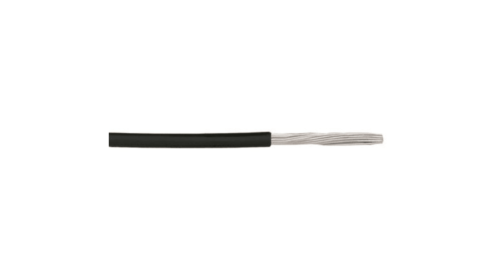 6715S BK005 | Alpha Wire Ecogen Ecowire Series Black 0.75 mm² Hook 