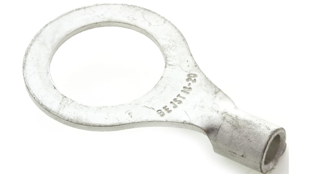 100-Pack #10 Uninsulated Ring Terminals - 14-16 Gauge, Non-Insulated Crimp Connectors