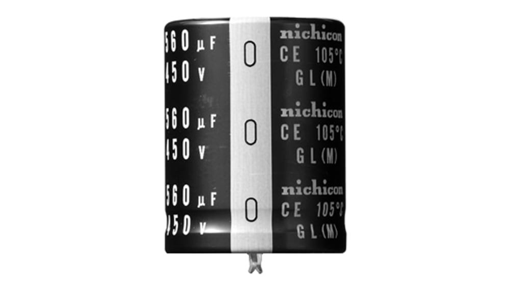 ニチコン 270 μF,450 コンデンサ, スナップイン取り付け ±20