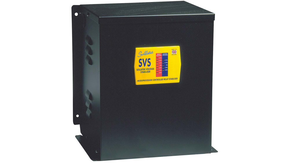 Sollatek Spannungsstabilisator 230V ac, 4600VA / 20A Wandmontage 75Hz +55°C