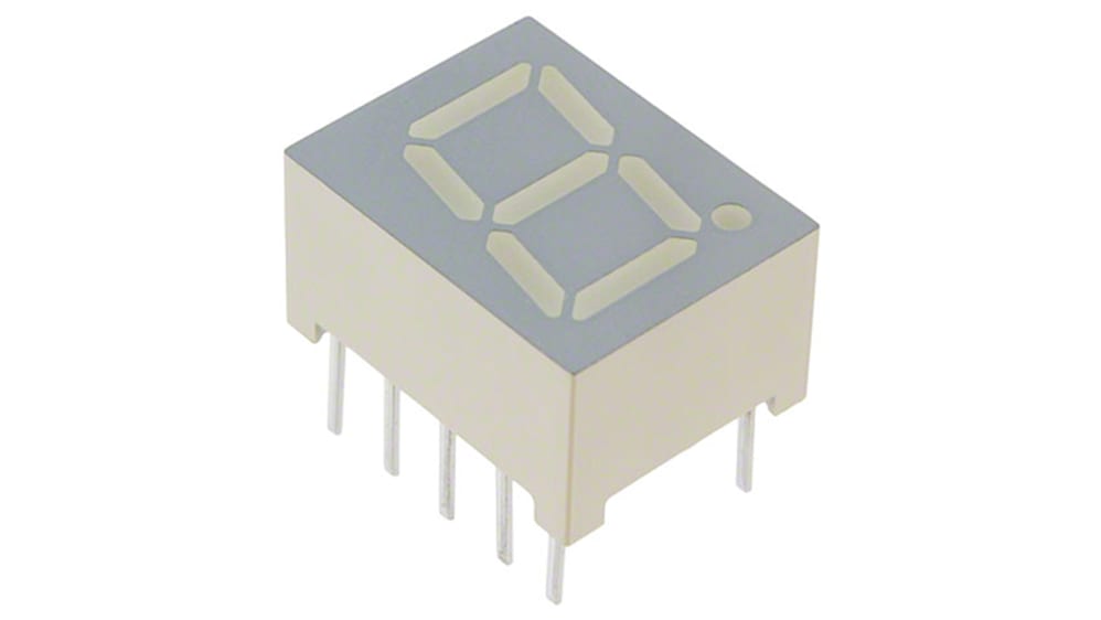 Kingbright LEDディスプレイ, 単桁, 赤, 数字表示器, 7セグメント