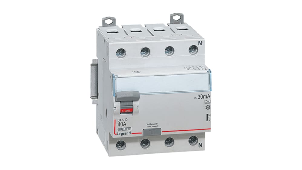 Interrupteur Différentiel Legrand 63A 30mA Type A 2P - Réf. 411618 - Neuf (comprend Peigne De Connexion)